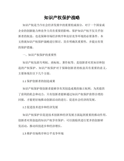 知识产权保护战略