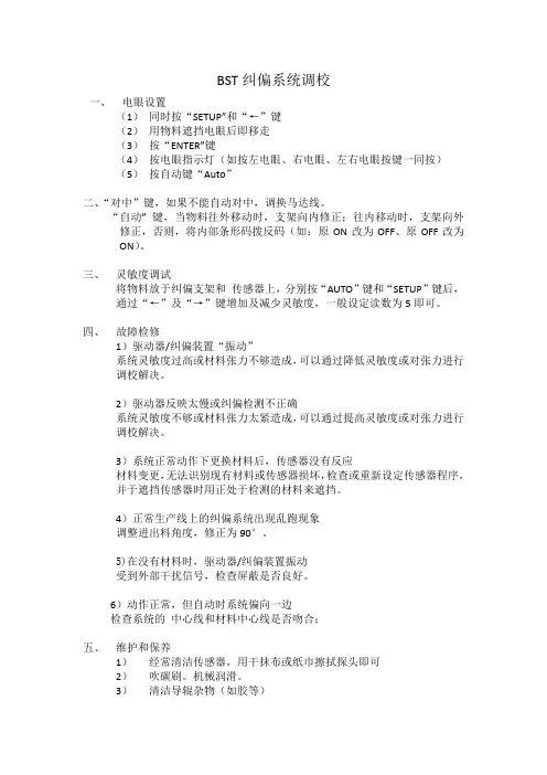 BST纠偏系统(精简)实用