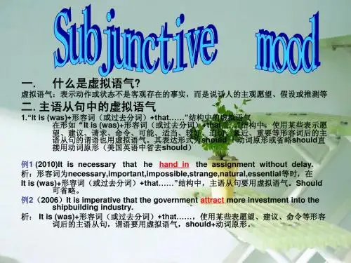 英语语法虚拟语气