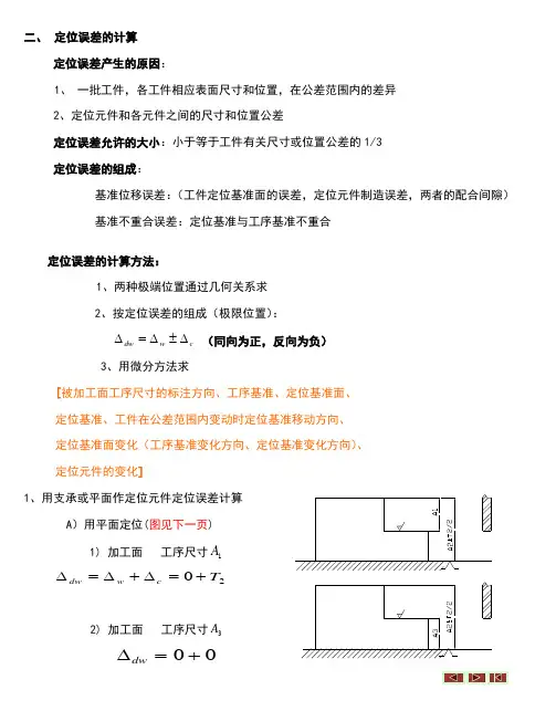机械制造工艺定位误差经典例题