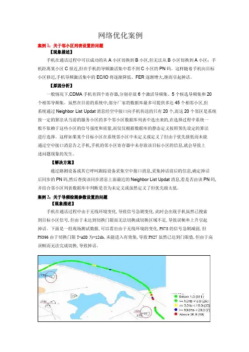 网络优化典型案例分析