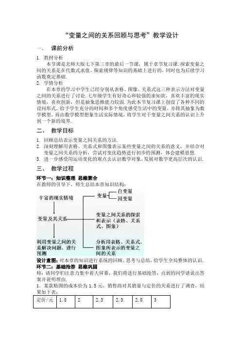 七年级数学变量之间的关系