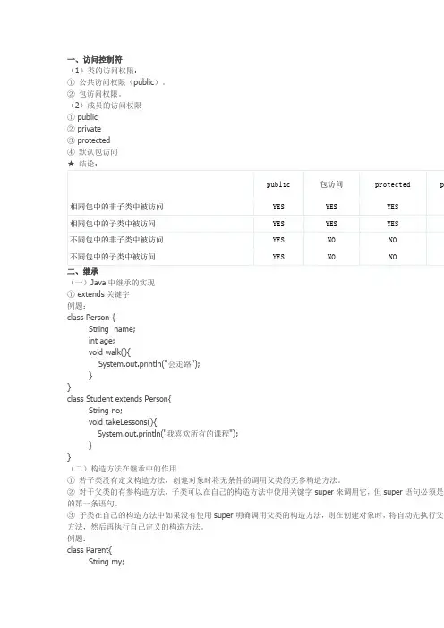Java程序设计基础教程第三章继承、多态和接口