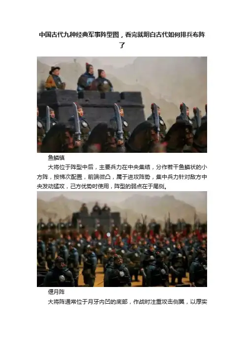 中国古代九种经典军事阵型图，看完就明白古代如何排兵布阵了