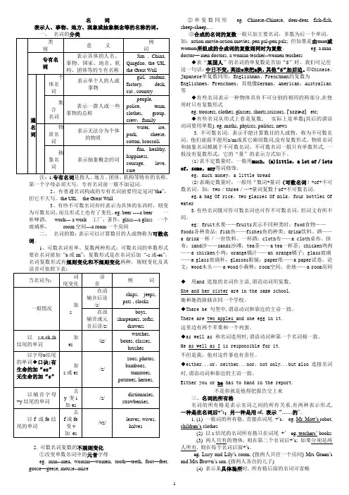 名词和冠词