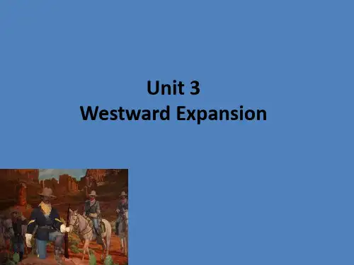 美国历史文化概况(英文版)UNIT  (3)