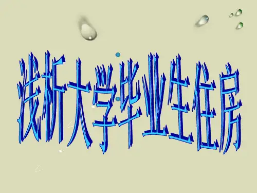 大学毕业生住房问题分析