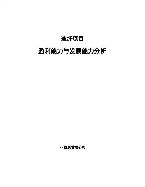 玻纤项目盈利能力与发展能力分析_范文