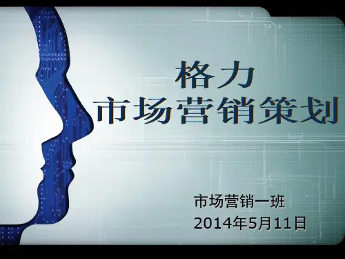 格力市场营销策划PPT课件