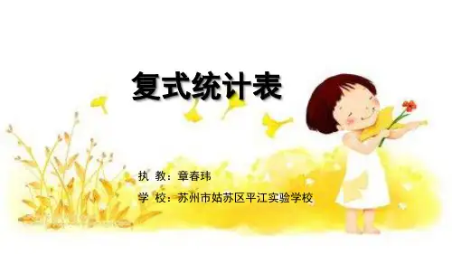 苏教版数学五上6.1《复式统计表》ppt课件(4)