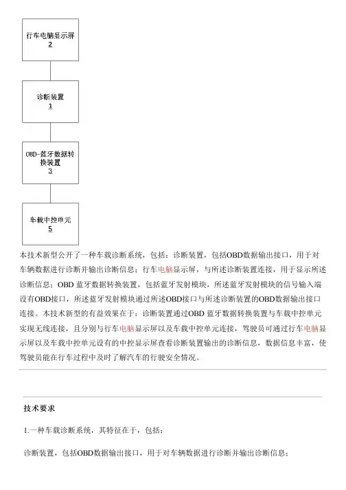 车载诊断系统的制作方法