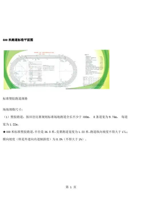 400米标准跑道平面图共31页