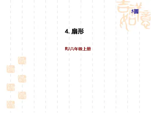 人教版六年级上册数学第5单元 圆 第7课时 扇形的认识(习题课件) (2)