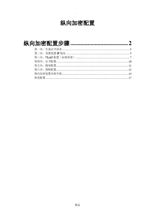 加密装置详细配置步骤