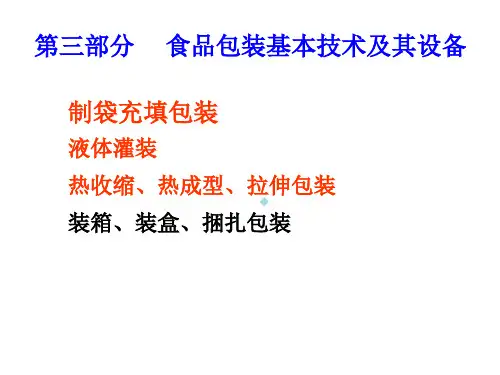 制袋充填包装与液体灌装_食品包装学ppt课件