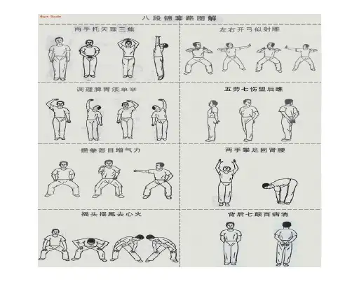中老年健身体操之八段锦图文解