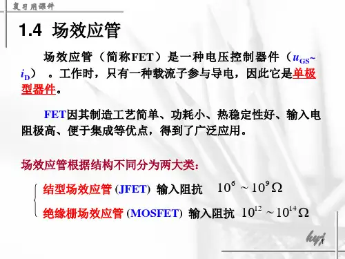 场效应管复习知识点