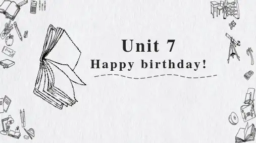 新概念英语青少版Starter AUnit 7 Happy Birthday(课件)