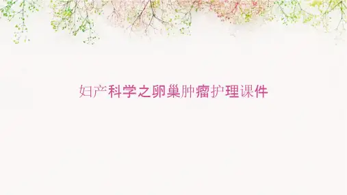 妇产科学之卵巢肿瘤护理课件