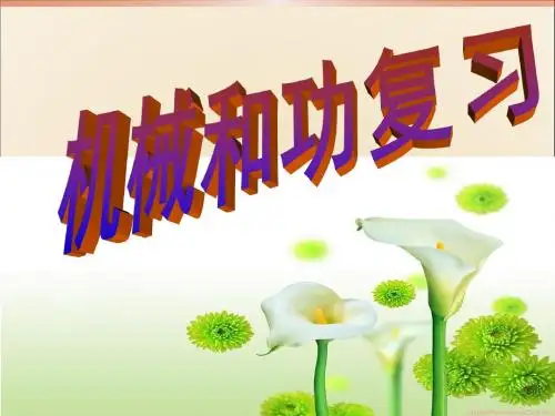 机械和功复习课.ppt