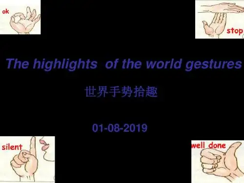 世界手势拾趣ppt课件 共30页