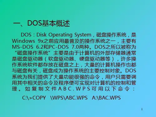 DOS的基本概念