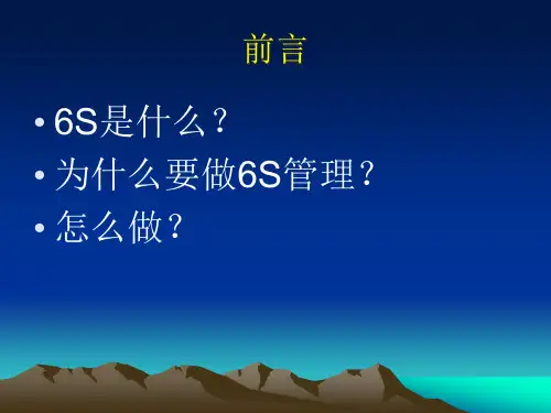 6S现场管理PPT69页精编版