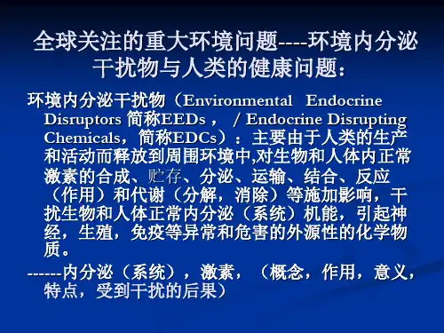 环境内分泌干扰物上课版