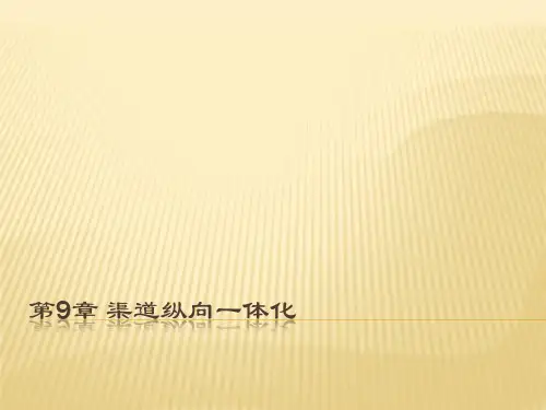 《营销渠道》第9章 渠道纵向一体化