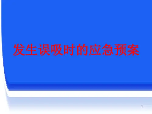 发生误吸时的应急预案PPT课件