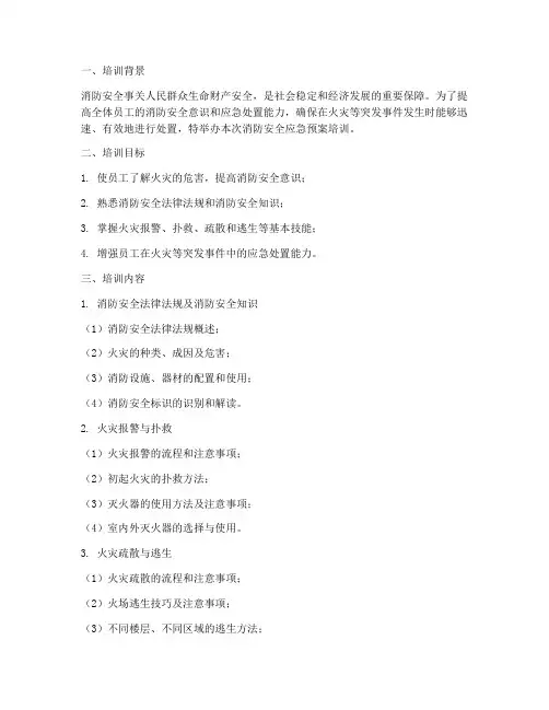 消防安全应急预案培训