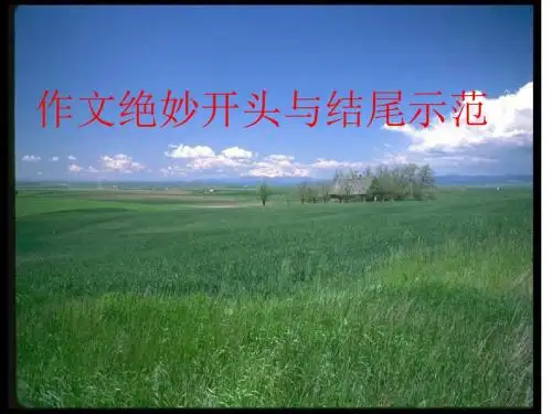 高三语文作文的开头与结尾4(2019年)