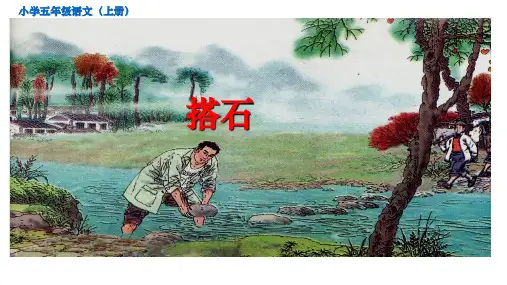 统编版五年级语文上册5《搭石》课件(共21张PPT)