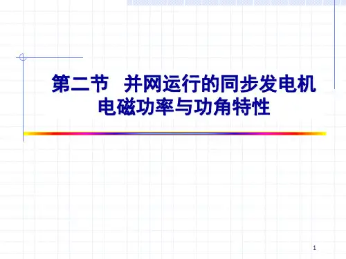 17-2章同步电机并网运行