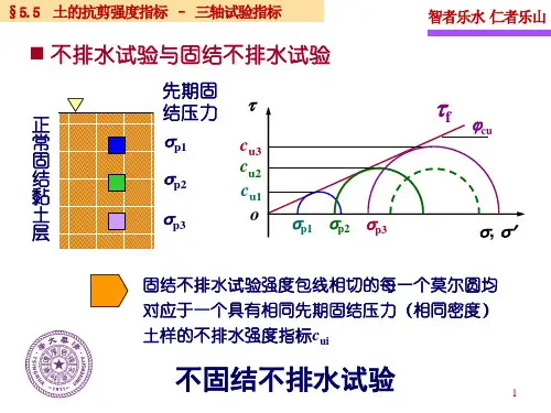 土力学-第五章-土的抗剪强度指标3 土的动强度与砂土的振动液化1 张丙印