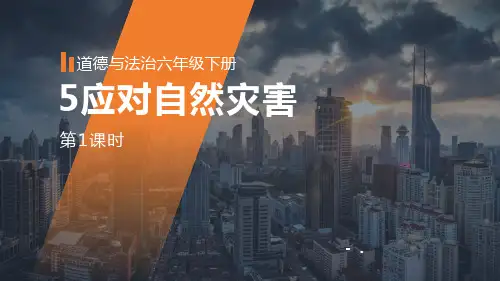 《应对自然灾害》PPT(第1课时)