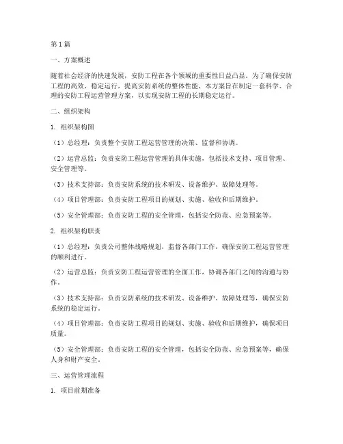 安防工程运营管理方案(3篇)
