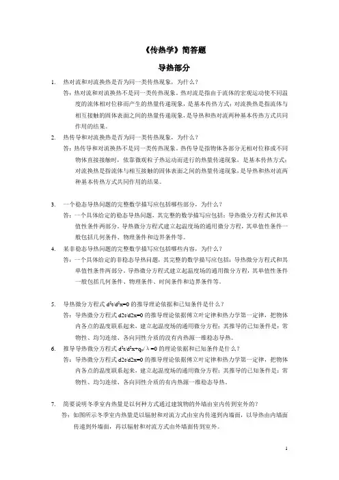 传热学--简答题