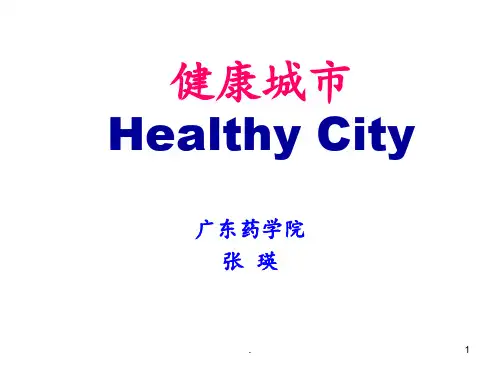 健康城市简介PPT课件