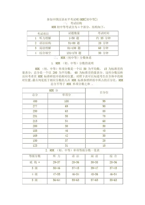 中国汉语水平考试20110729