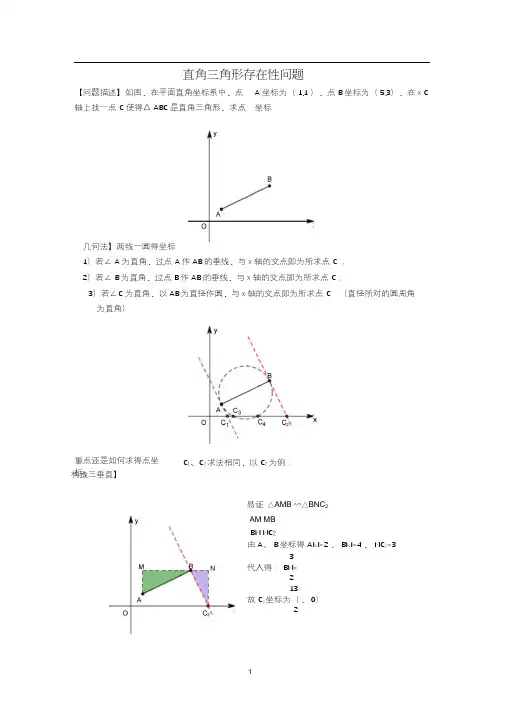直角三角形存在性问题及真题典例分析(含解析)