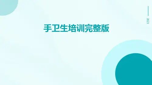 手卫生培训完整版