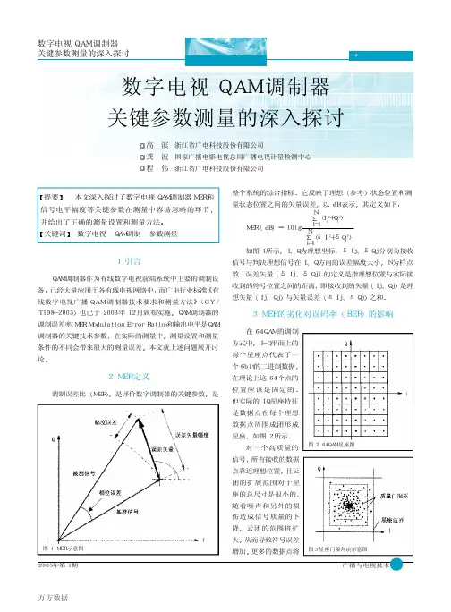 数字电视QAM调制器关键参数测量的深入探讨