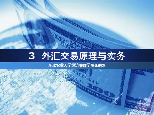 国际金融学——第三章：外汇交易原理与实务PPT剖析