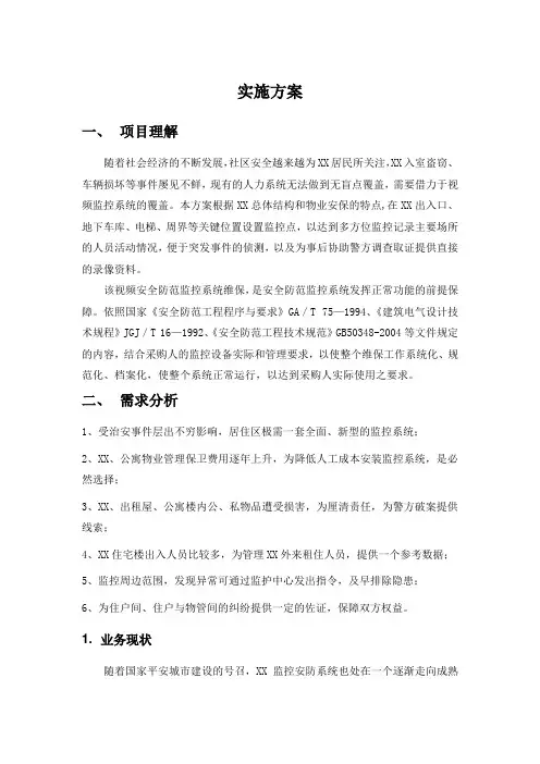 监控运维实施方案