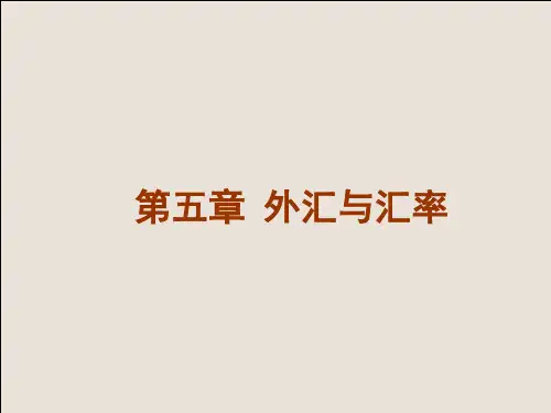 货币银行学第5章外汇与汇率