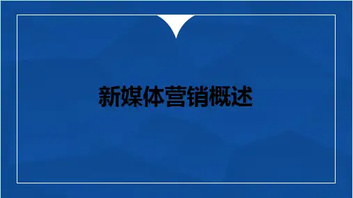新媒体营销第一章 PPT