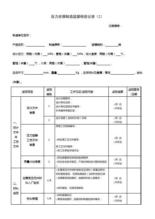 RQ009.102-2014-F2压力容器制造监督检验记录(2)