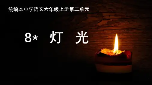 《灯光》课件(共13张PPT)