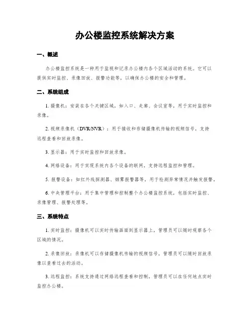 办公楼监控系统解决方案